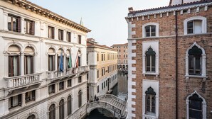 Superior Double Room, Canal View | Minibar (free items), desk, WiFi (free), bed sheets - Residenza San Marco (Venice)