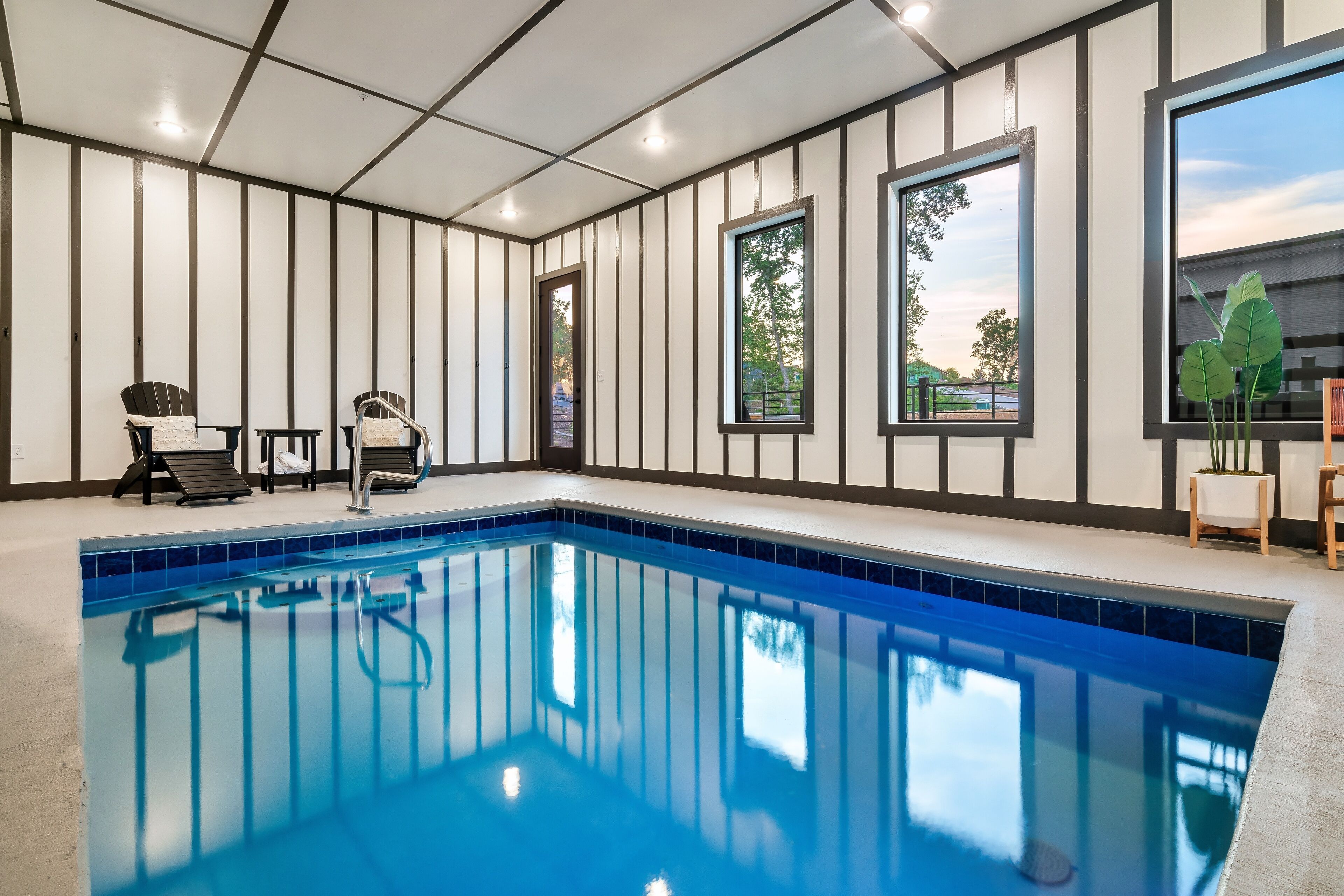 Indoor pool, a heated pool