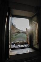 Habitación, vistas al patio | 1 dormitorio, escritorio, espacio para trabajar con un portátil