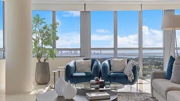 Smart TV, video games, music library, video library