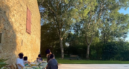 Charming farmhouse surrounded by nature with salt-water pool near Toulouse