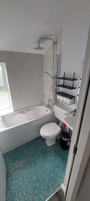 Shower, hair dryer