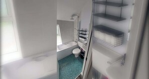 Shower, hair dryer