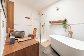 Douche, sèche-cheveux