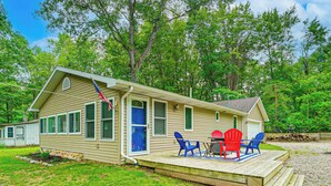 House (3 Bedrooms) | Front of property - 2 MI to the Lake: Mecosta Getaway With Fire Pit! (Mecosta)
