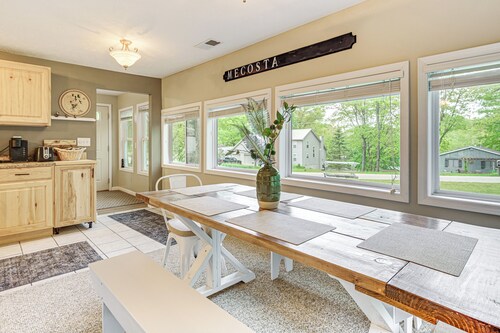 2 Fire Pits & Lake Access: Cozy Mecosta Getaway!