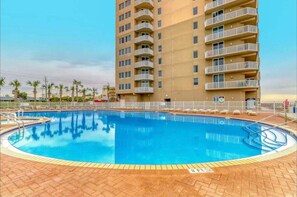 Indoor pool, a heated pool - Coastal Serenity 712- sleeps 6- Gulf Views (Panama City Beach)