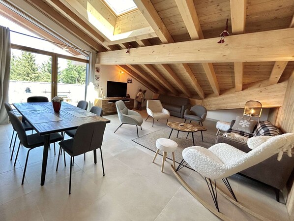 Interior - 3-room apartment, sleeps 4/6 in Combloux with parking (Combloux)