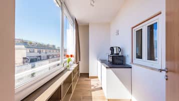 Panoramic Double Room (1 Bedroom-Doppia Superior-Camera 4) | 1 bedroom, laptop workspace, bed sheets