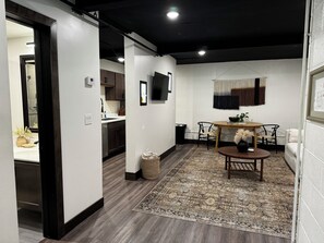 Interior - Canalside Downtown Suite! Bridge views, walking path and near MTU (Houghton)