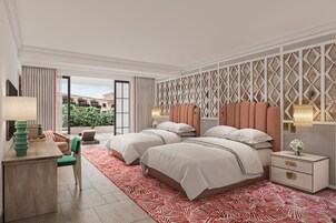 Ropa de cama de alta calidad y minibar 