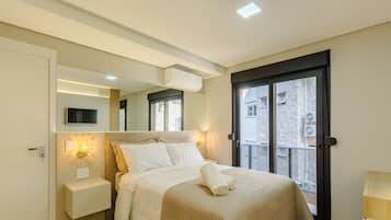 LÀgenhet Basic | 2 sovrum, strykjÀrn/strykbrÀda, gratis wi-fi och sÀngklÀder