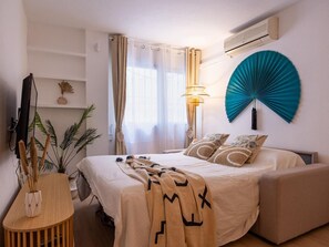 1 Schlafzimmer, Schreibtisch, Bügeleisen/Bügelbrett, WLAN