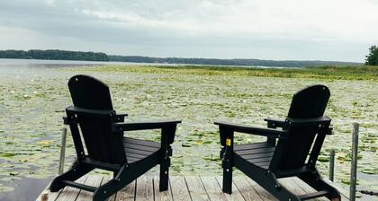 Charming Lakeside Cottage nestled on 40 private, wooded acres on Big Sand Lake