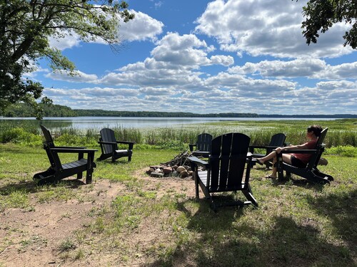 Charming Lakeside Cottage nestled on 40 private, wooded acres on Big Sand Lake