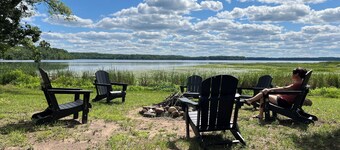 Charming Lakeside Cottage nestled on 40 private, wooded acres on Big Sand Lake