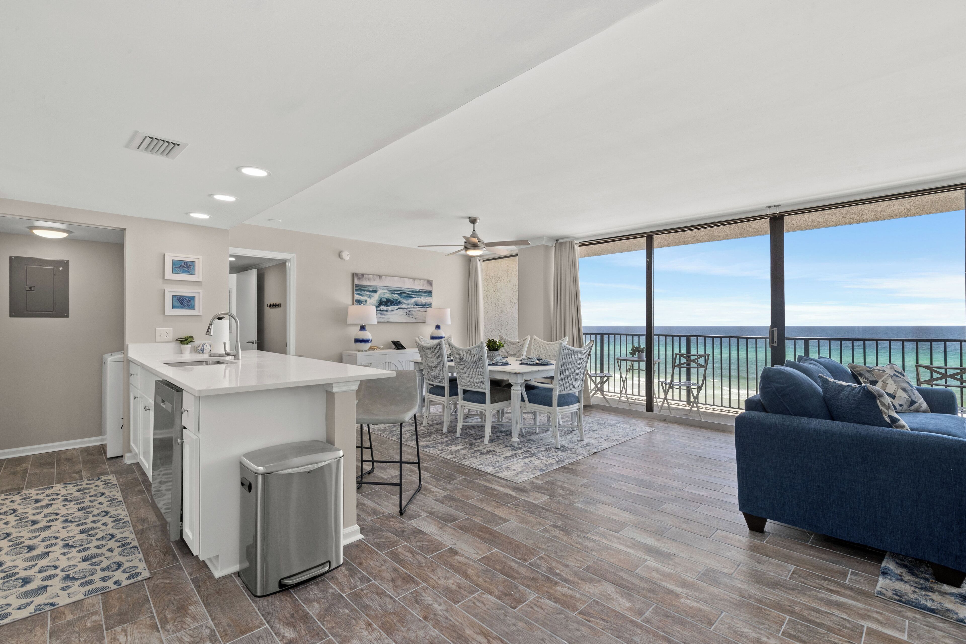 "Heavenly Escape" - 2 Bedroom 2 Bath Beachfront Condo | Living area | 32-inch LED TV with cable channels
