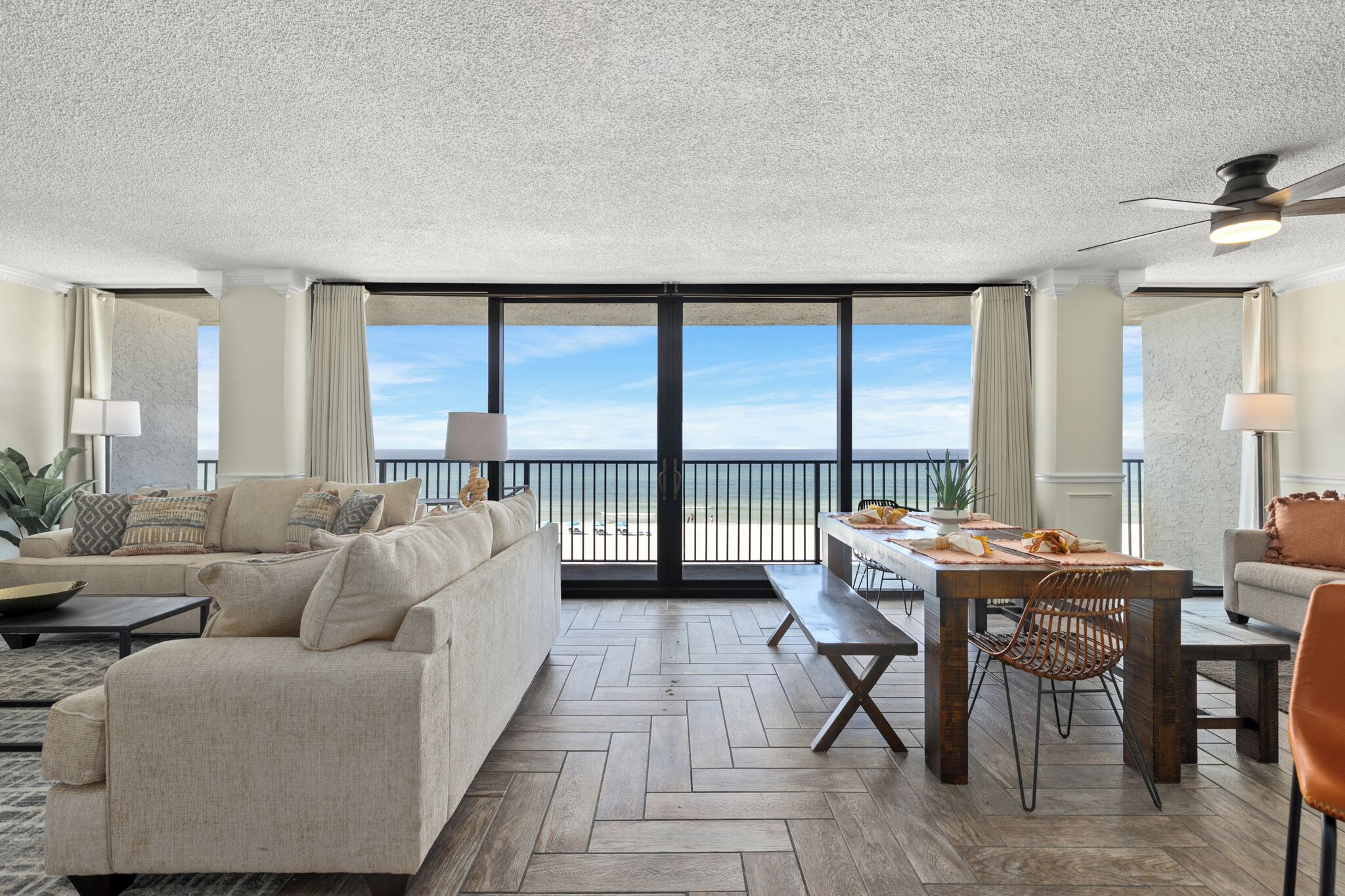 "Island Bound" - 2 Bedroom 2 Bath Beachfront Condo | Living area | 32-inch LED TV with cable channels