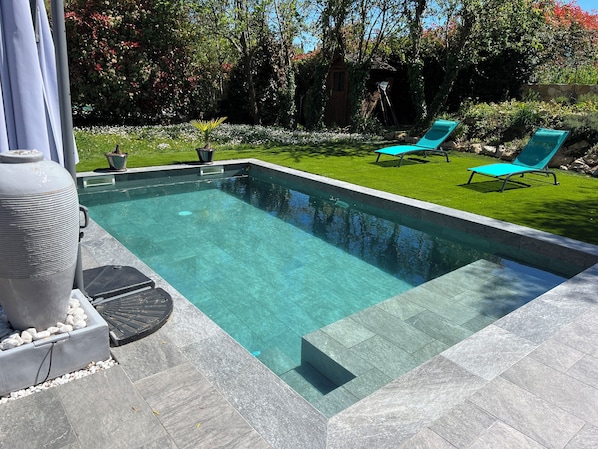 A heated pool