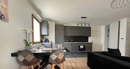 Cosygreen77-2 chambres, jardin, parking à 7mns Disneyland en court/moyen séjour