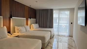 Premium bedding, soundproofing, free WiFi, bed sheets