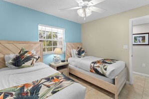 2 bedrooms, internet, bed sheets