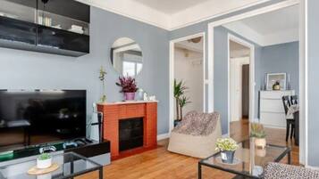 Smart TV, video games, DVD player, books