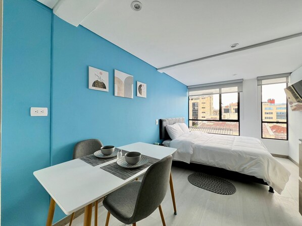 1 bedroom, WiFi, bed sheets - Apartaestudio de Ensueño en Chapinero (Bogotá)