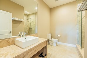 Towels, soap, toilet paper