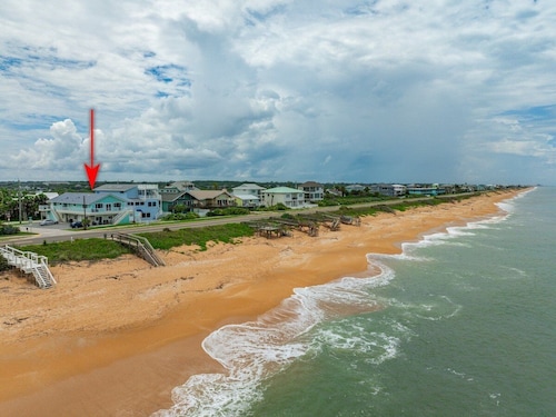 Flagler Beach! 1-BR Condo with Ocean Views, King Bed & Outdoor Shower