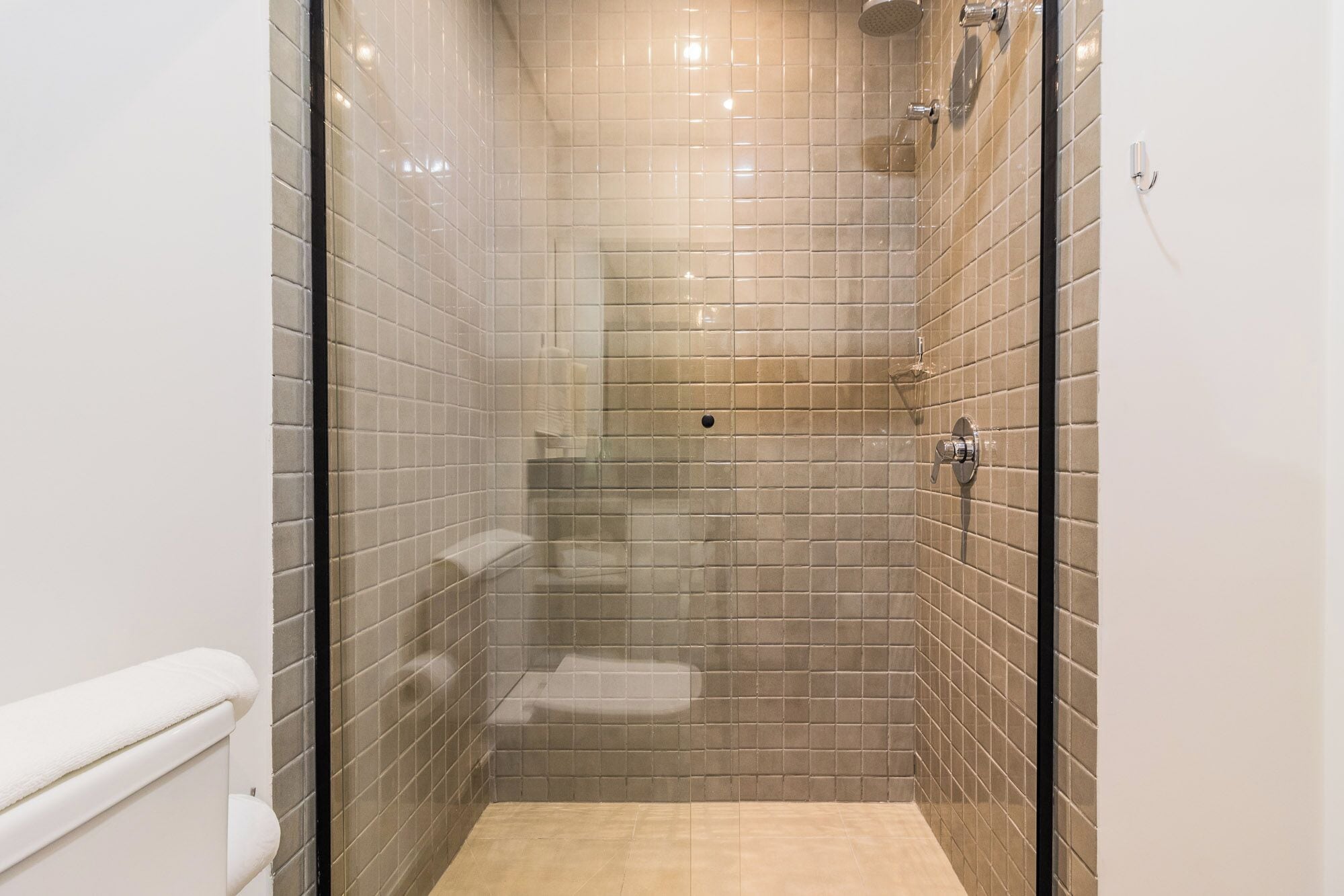 Deluxe Apartment | Bathroom | Shower, towels