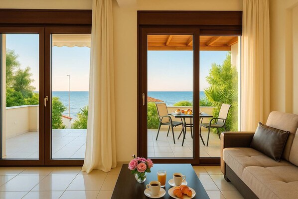 2 bedrooms, Internet - Villa Armonia - Beachfront Majestic Retreat (Messini)