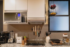 Business Apartment, 1 Bedroom, Kitchen, City View | Private kitchen - Private Apt in CDMX Perfect location (Mexico City)
