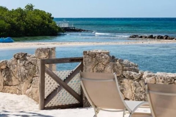 Step into paradise with your very own private beach retreat right in the backyard
