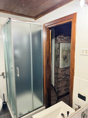 Regadera, secadora de cabello, bidet, toallas 