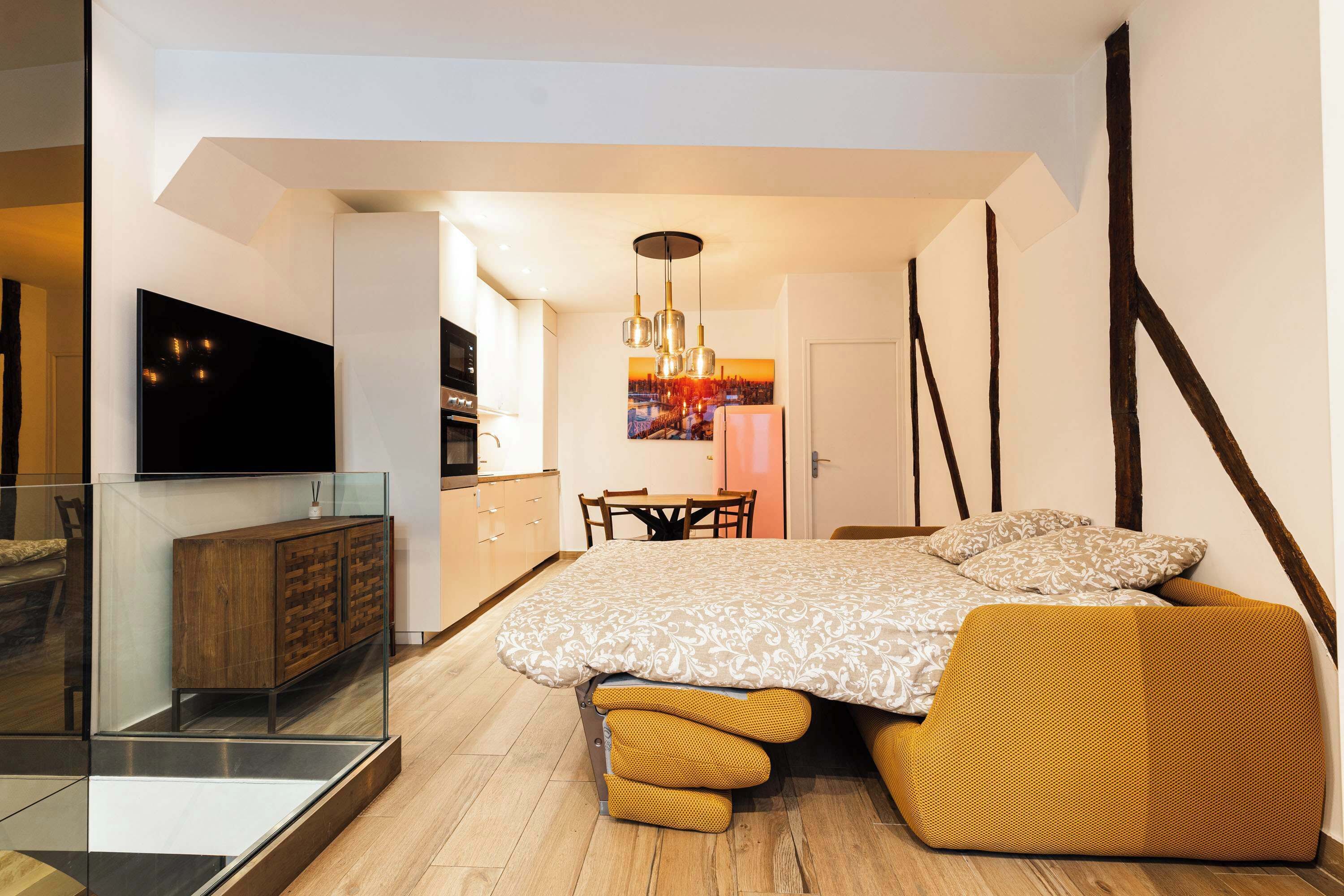 1 chambre, fer et planche à repasser, Wi-Fi, draps fournis