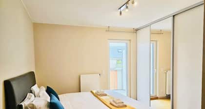 Two bedrooms with parking in Hesperange