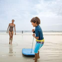 En la playa