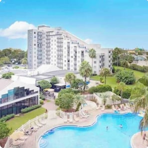 Indoor pool, outdoor pool