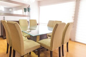Executive Apartment, 3 Bedrooms | Dining room - New Cozy San Pedro Home Patio Work Area (San Pedro Garza García)
