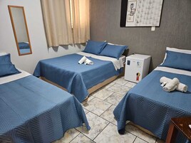 Classic Quadruple Room | Individually decorated, laptop workspace, free WiFi, bed sheets