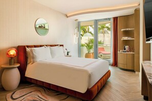 Room, 1 Queen Bed, Balcony | Minibar, in-room safe, blackout drapes, iron/ironing board - UNFRAMED, Autograph Collection (Miami Beach)