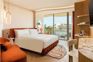 Room, 1 King Bed, Balcony (view) | Minibar, in-room safe, blackout drapes, iron/ironing board - UNFRAMED, Autograph Collection (Miami Beach)