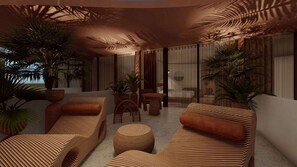 Kamer, 1 kingsize bed, terras (Garden) | Een minibar, gratis wifi