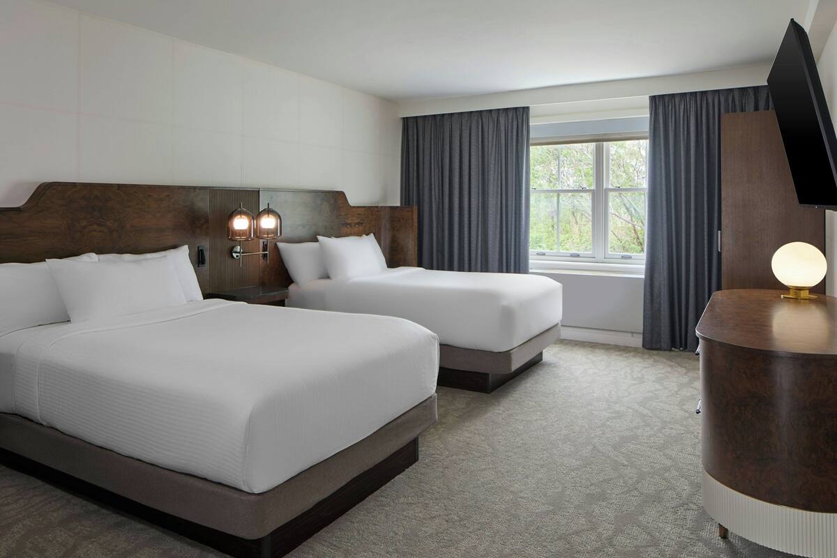 Signature Room, 2 Double Beds | Premium bedding, desk, laptop workspace, WiFi (free)
