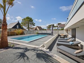 A heated pool