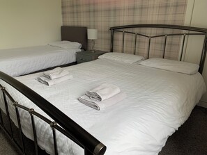 Individually decorated, individually furnished, desk, laptop workspace