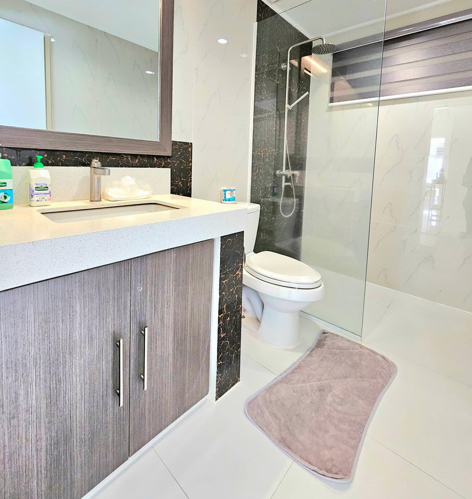 シャワー、ビデ、タオル、石鹸