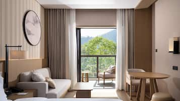 Room, 1 King Bed, River View | Down duvets, in-room safe, desk, blackout curtains