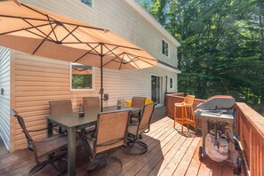 Outdoor dining - Ocean View Retreat | 3BR + Dog-Friendly (Rye)